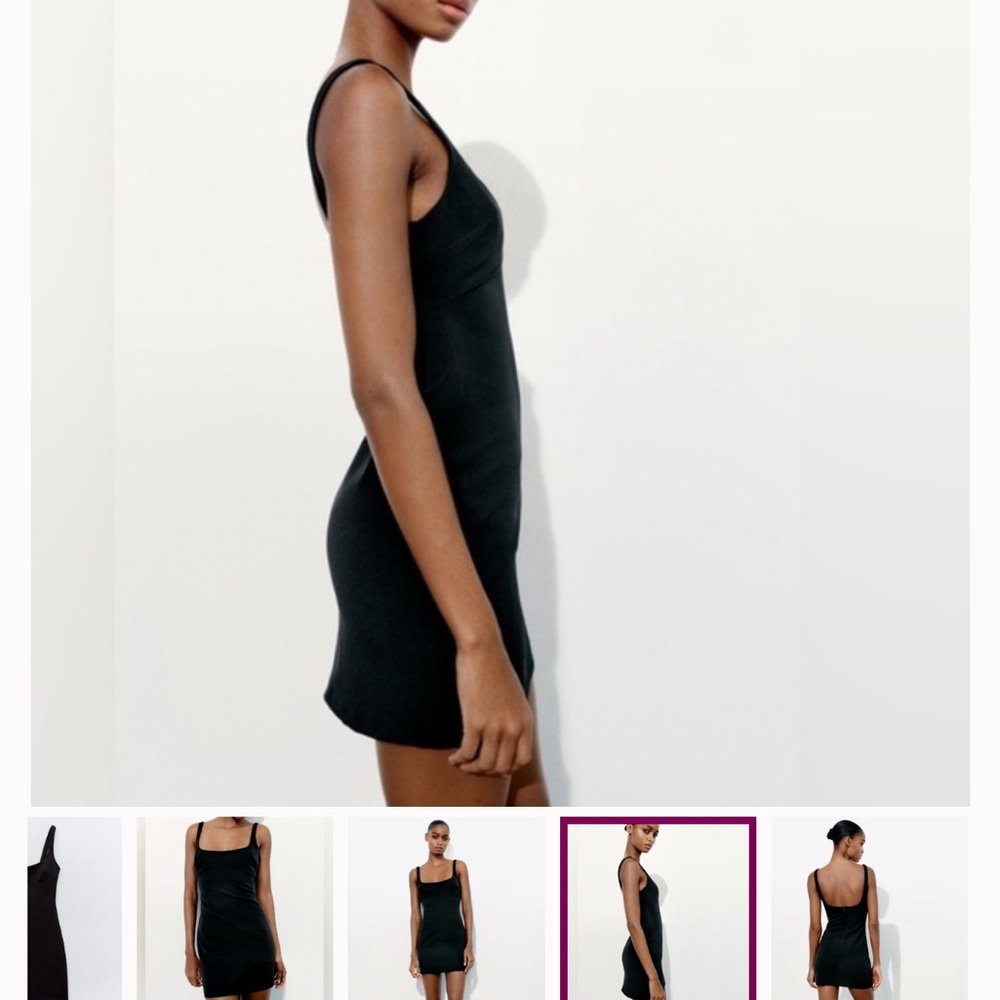 Zara Black Mini Dress - Picture 3 of 4